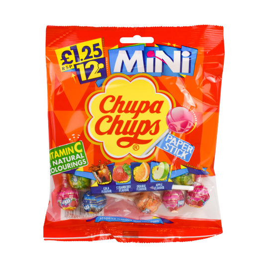 Chupa Chups Mini Lollies 12pk 1.25 PMP