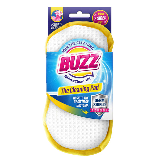 Buzz Cleaning Pad with Germ Shield  Yellow