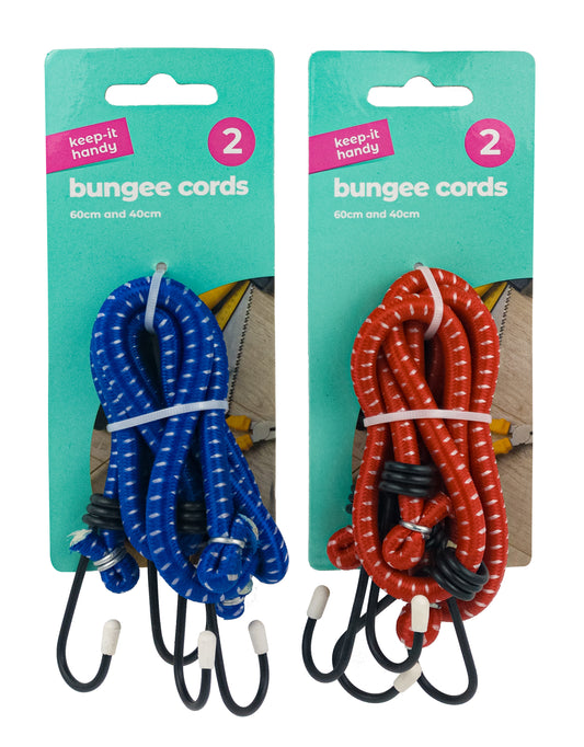 Assorted Sized Bungee Cords 2pk (KIH)