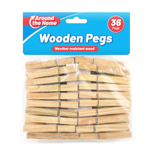 Wooden Clothes Pegs 36pk