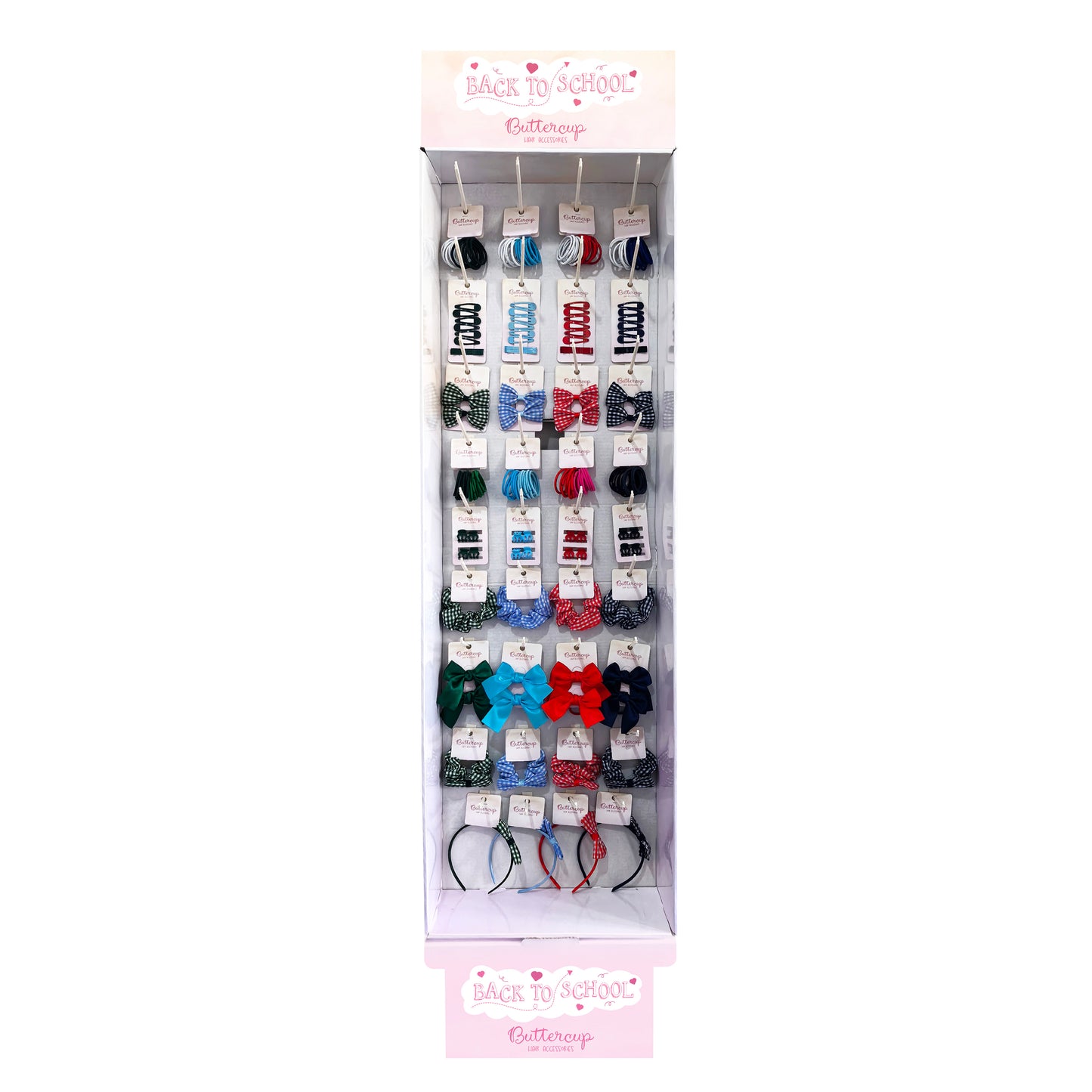 Back to school Hair Accessories FSDU 288pcs