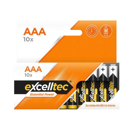 Zinc Carbon AAA Batteries 10pk