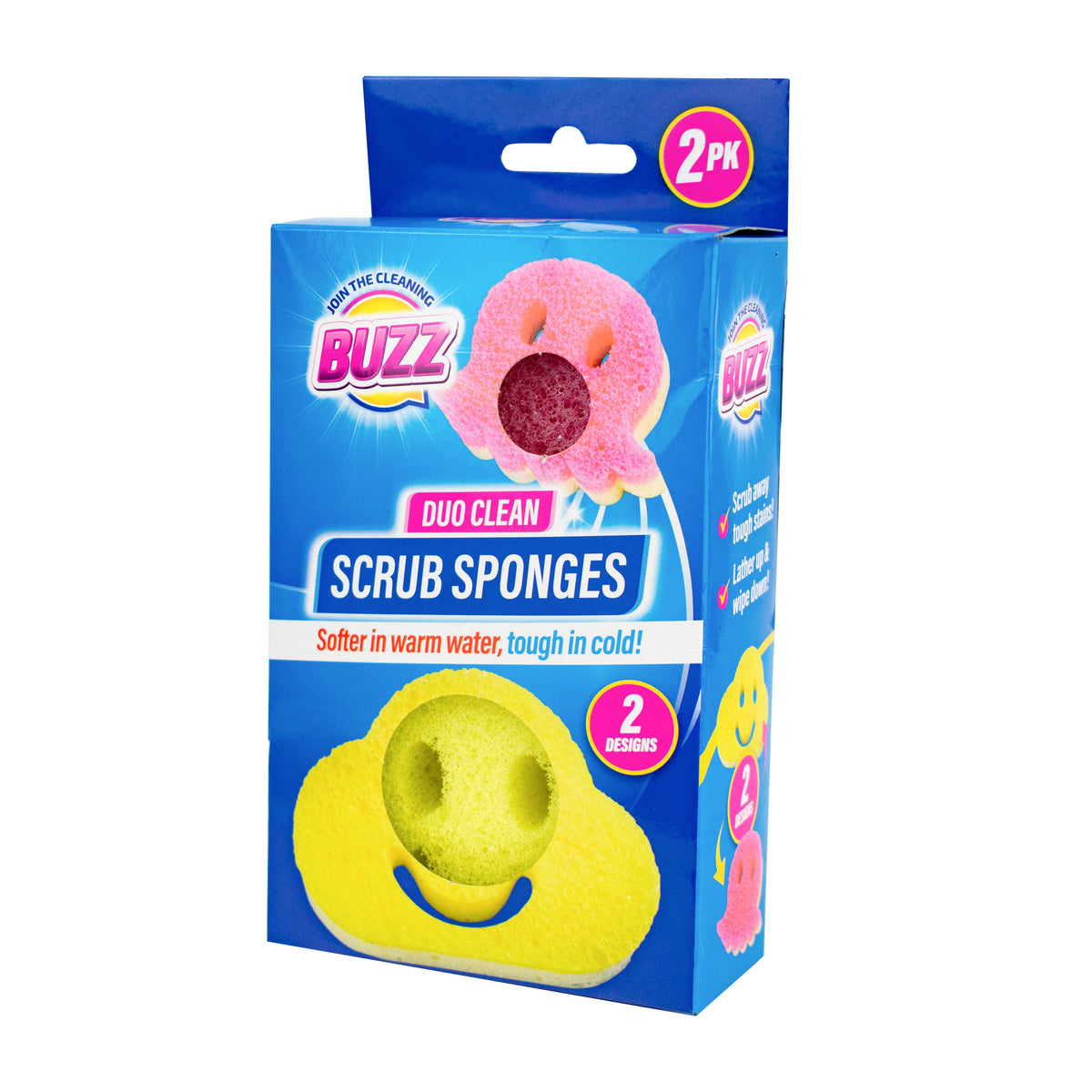 2pk Scrub Sponge