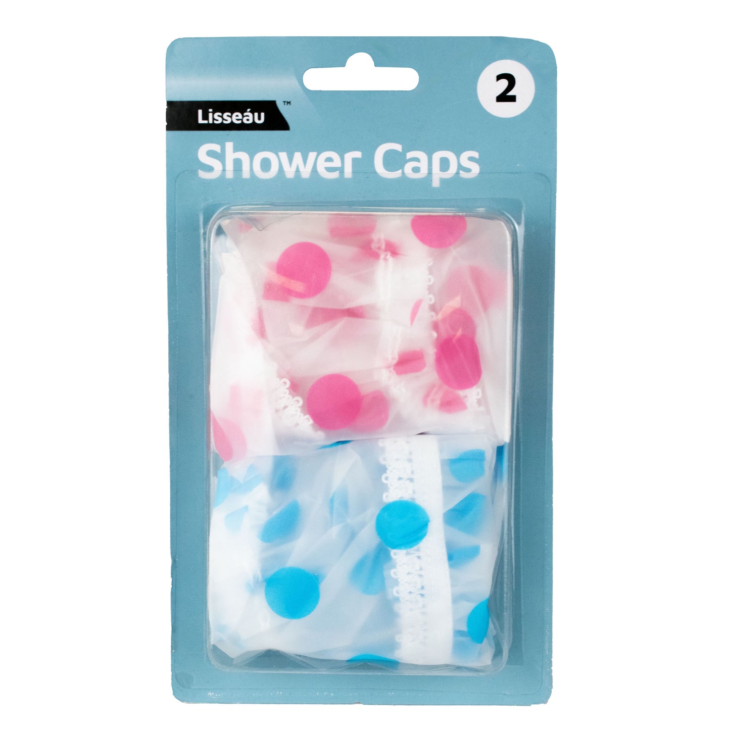 Shower Caps 2pk Clipstrip (OC)