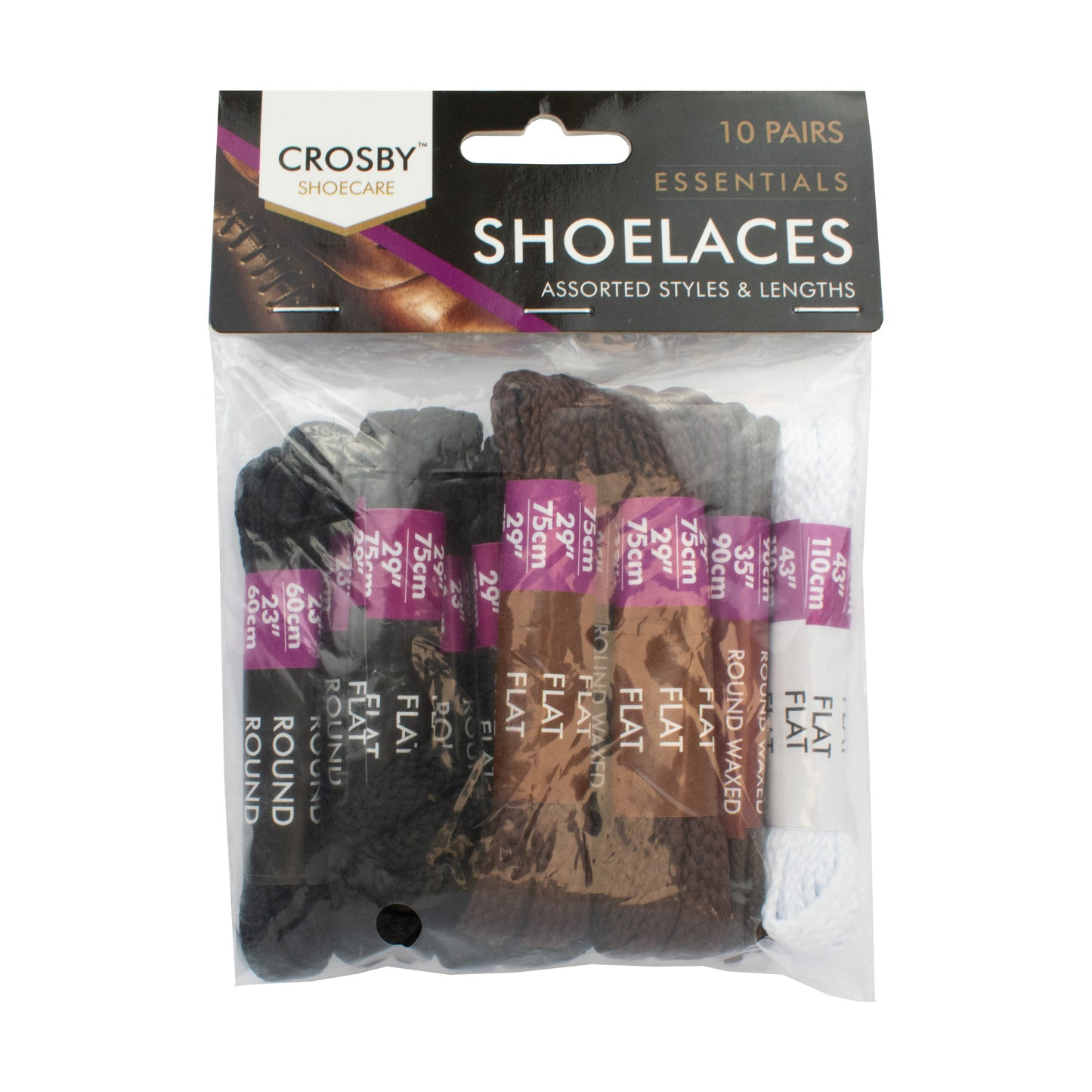 Assorted Sized Shoe Laces 10pk