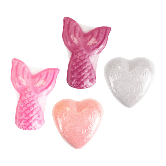 Bath Bomb Mermaid and Heart Mix