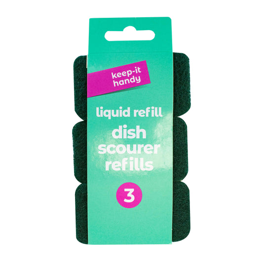 Washing up Sponge Scourer Refills 3pk KIH