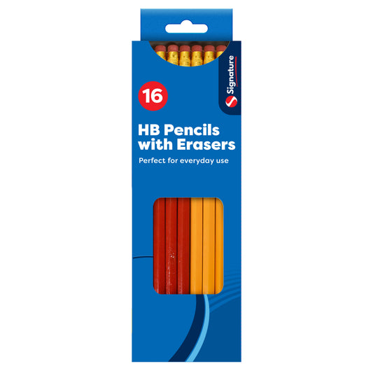 HB Pencils with Erasers 16pk