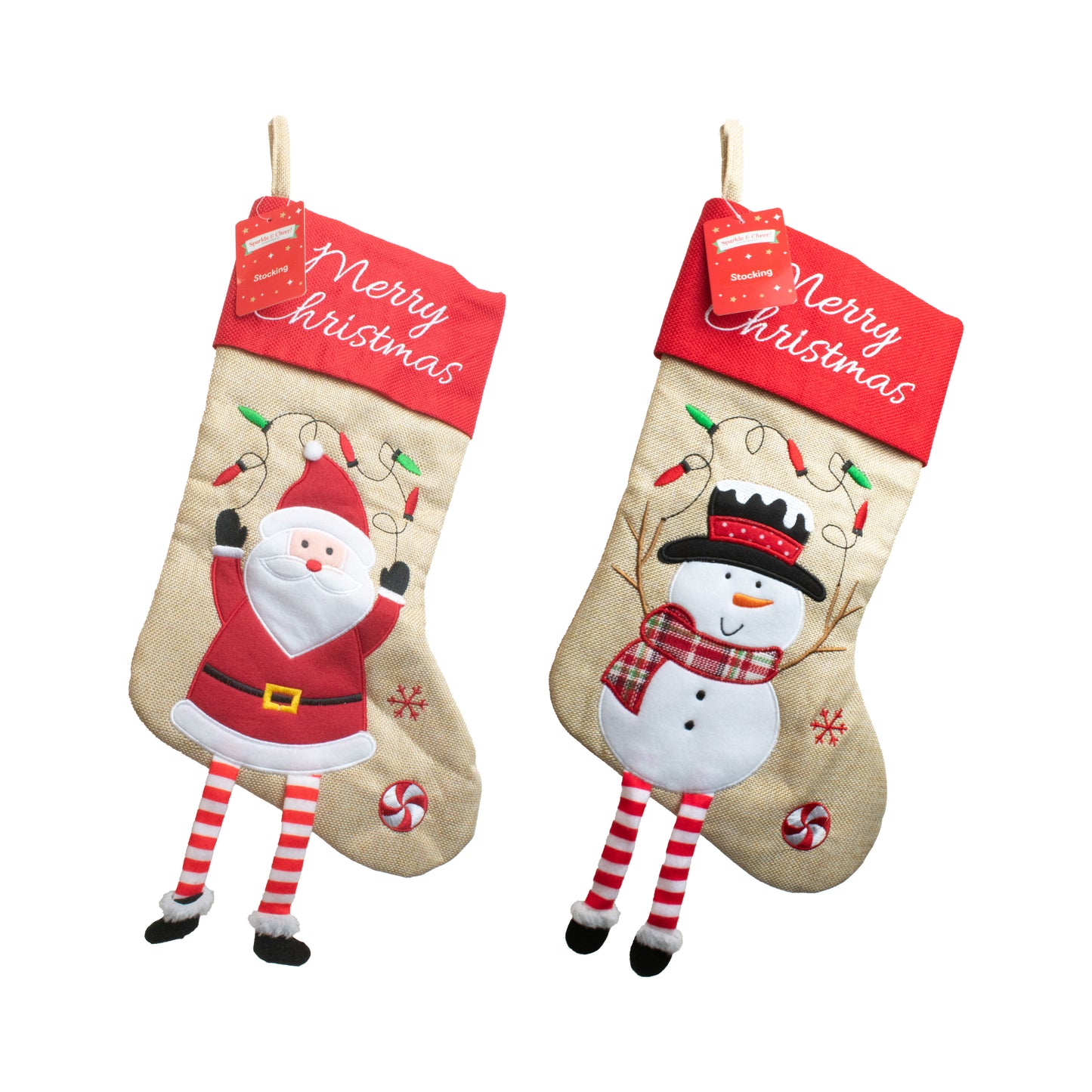 Christmas Stocking - 2 Designs Mixed