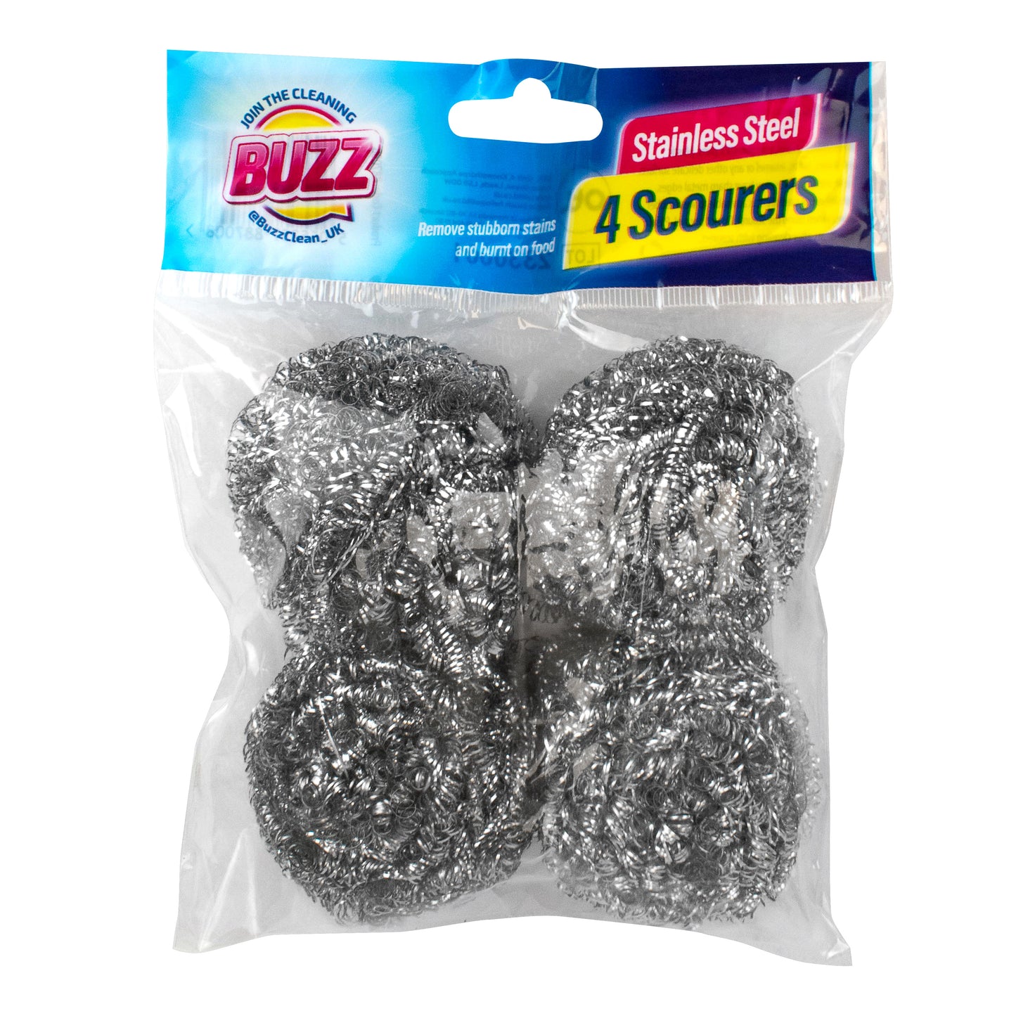 Heavy Duty Spiral Steel Scourers 4pk