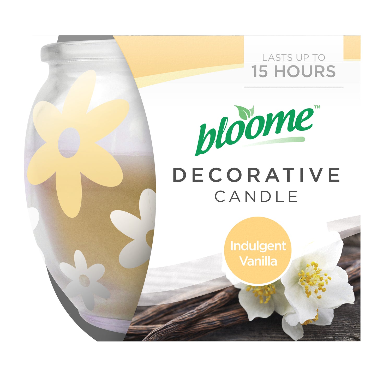 Decorative Sleeve Candle Indulgent Vanilla (2x12)