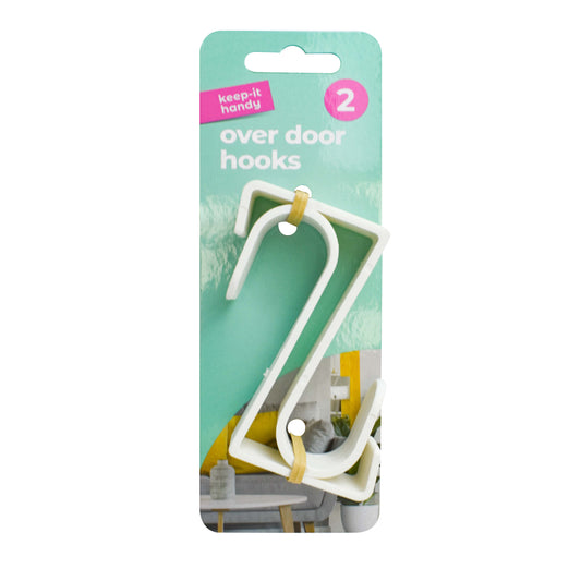 Plastic Over-the-Door Hooks 2pk (KIH)