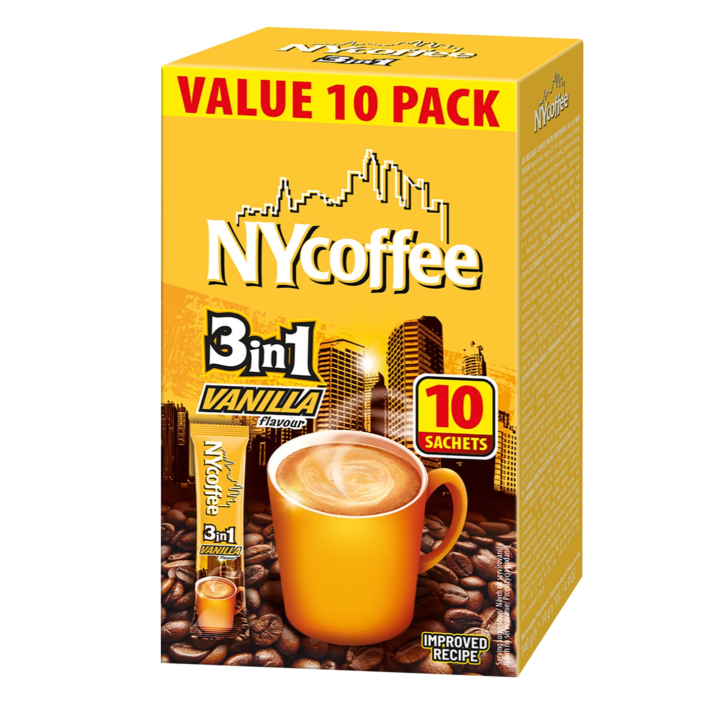 NY Coffee Vanilla Latte 10pk 140g