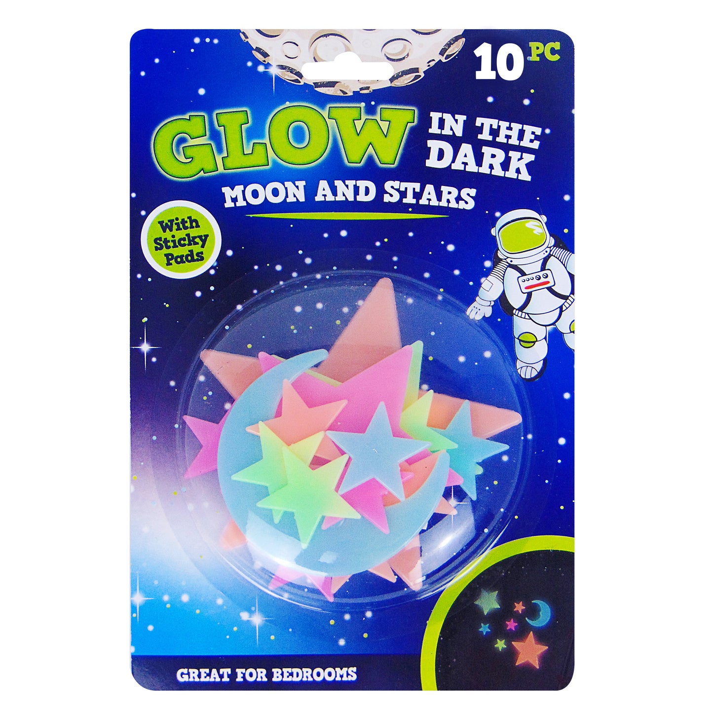 Glow In The Dark Moons & Stars (OC) 10pcs