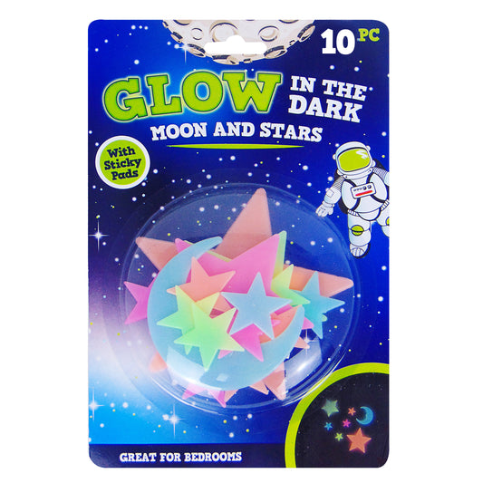 Glow In The Dark Moons & Stars (OC) 10pcs