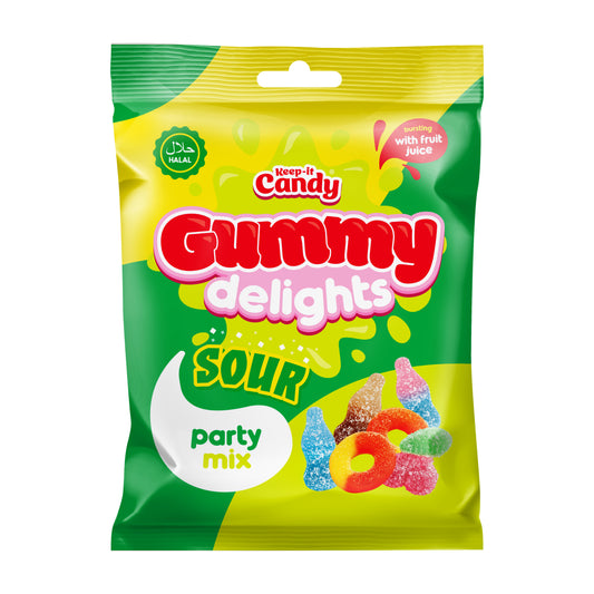 Keep It Candy Sour Gummy Party Mix 160g