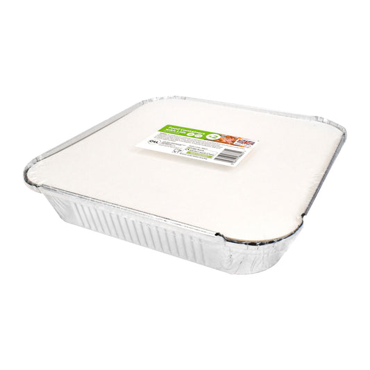 Extra Large Foil Food Containers with Lids 2pk