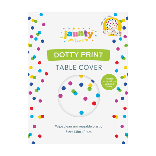 Jaunty 1.8m x 1.4m Confetti Print PE Table Cover