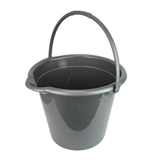10l Grey Plastic Bucket