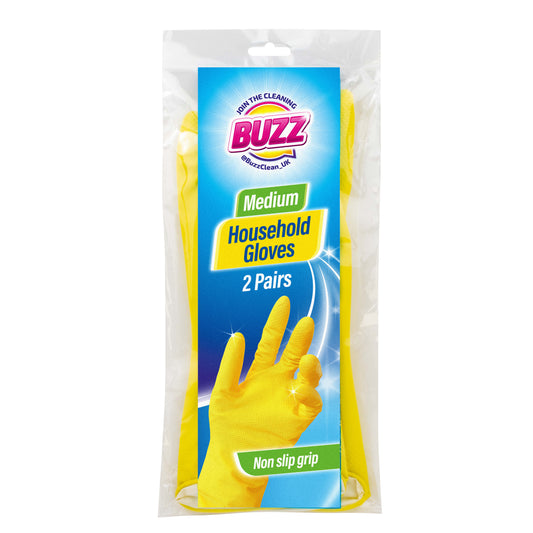 Medium Household Gloves 2 Pairs