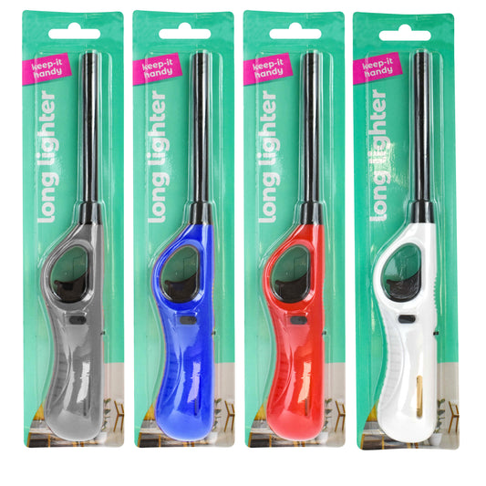 Refillable Elec Long Lighter 1pk KIH Clipstrip