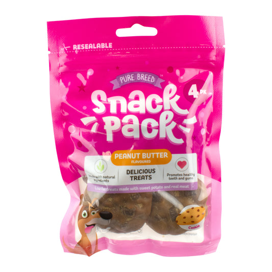 Peanut Butter Flavoured Cookie Dog Chew & Occupier 100g (4 Cookies)