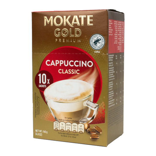 Mokate Gold Premium Coffee Cappuccino 10pk 150g