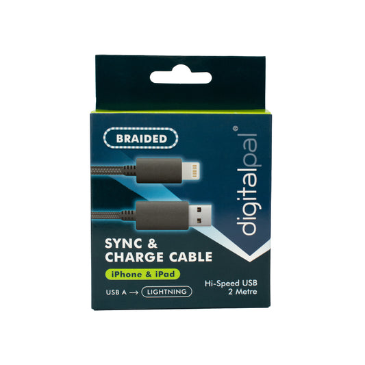 IPhone to USB-A Sync & Charge Cable 2m Braided