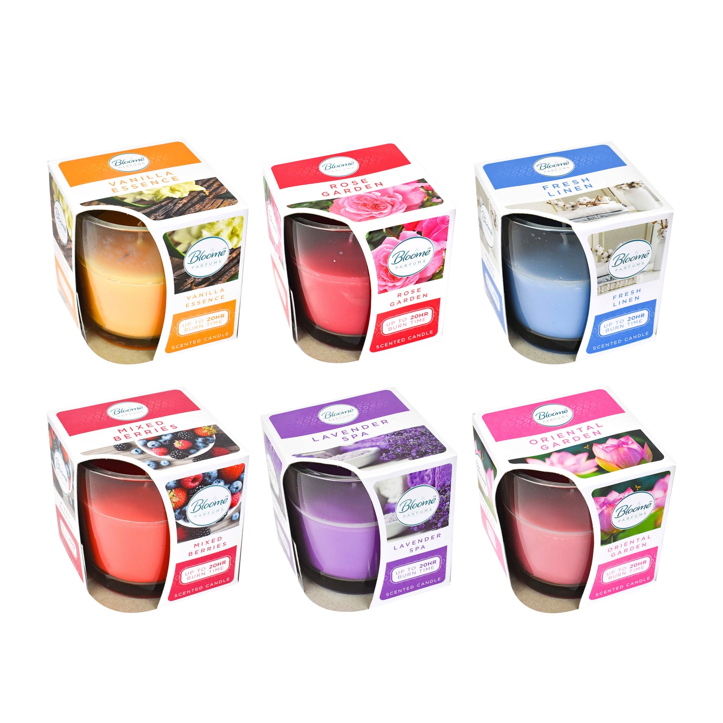 Fragranced Glass Jar Candle - Assortment