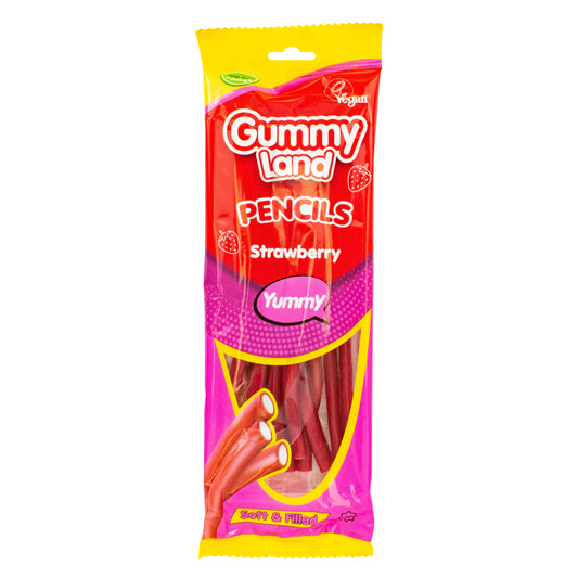 Gummy Land Strawberry Flavour Soft Pencils 150G IC