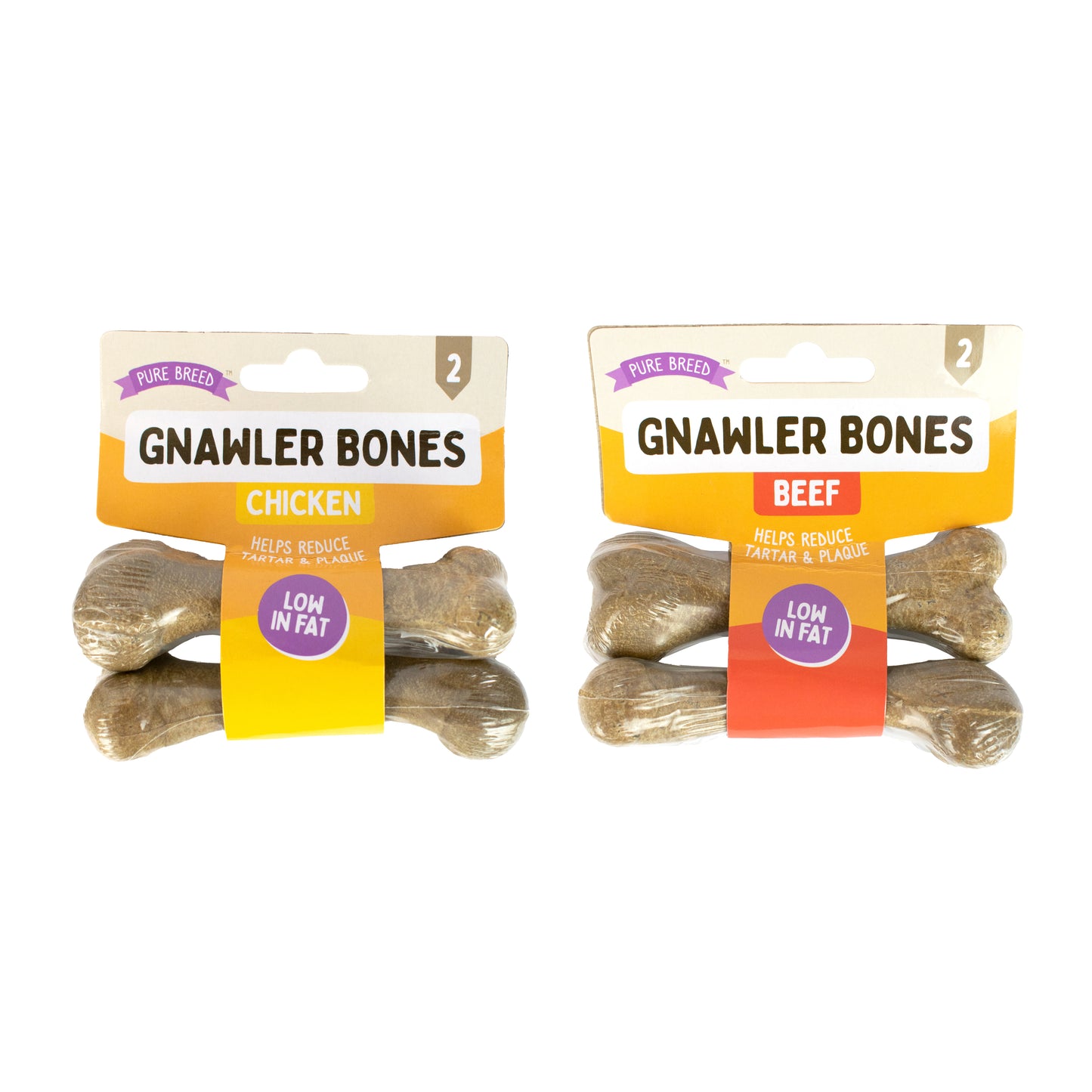 Mini Gnawler Bones 2pk 80g (40g x 2)
