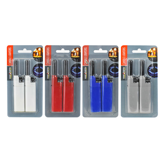 Refillable Elec Lighters 2pk