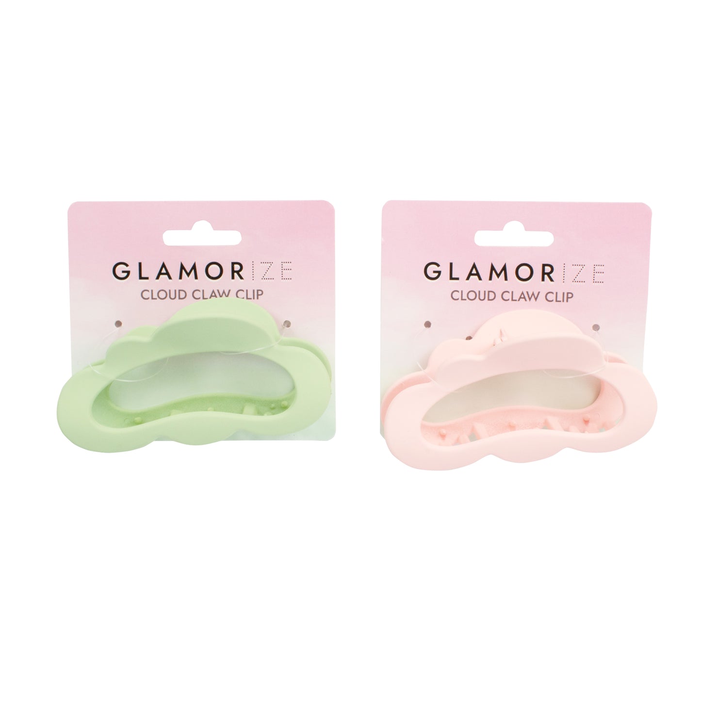 Cloud Shape Large Claw Clip 1pk Pink & Green Mix