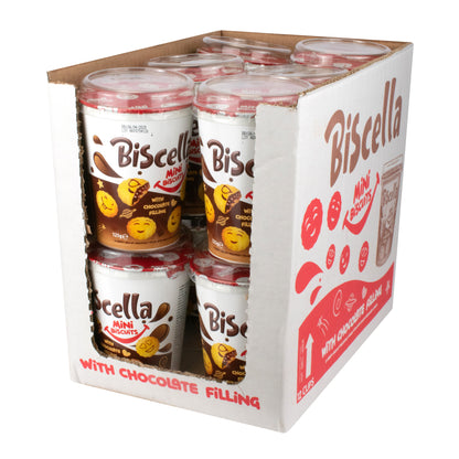 Biscella Chocolate Mini Biscuit Tub 125g