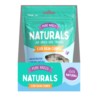 Pure Breed Naturals Cod Skin Cubes 50g