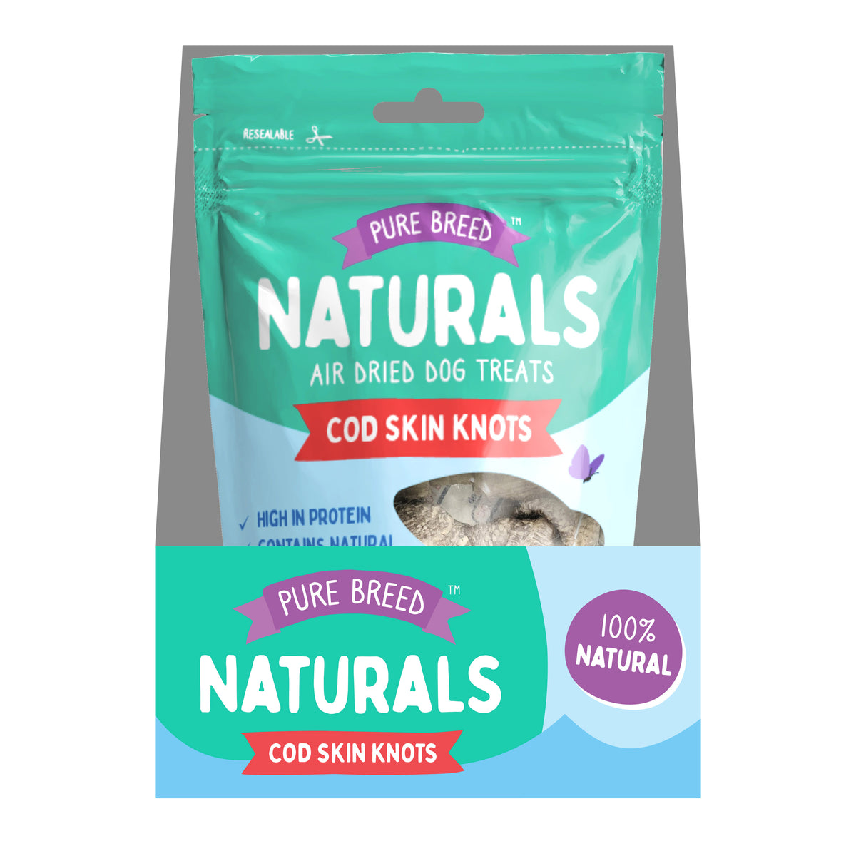 Pure Breed Naturals Cod Skin Knots 45g